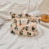 Fashion Retro Striped Clutch Bag Women Cosmetic Bag Plush Toiletry Bag Makeup Bags Makeup Pouch Case Travel Cosmetic Organizer